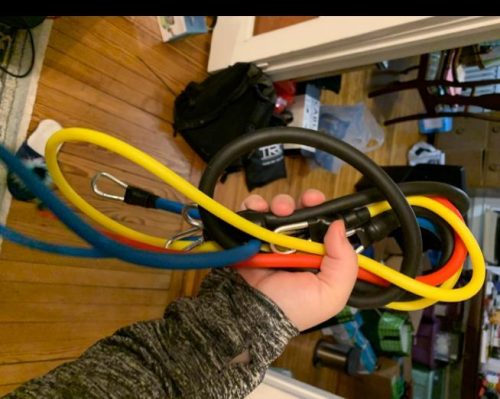 Resistance Band Set With Handle and Door Anchor (13pc) photo review
