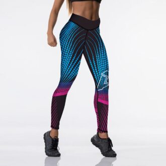 Yoga & Fitness High Waisted Printed Leggings