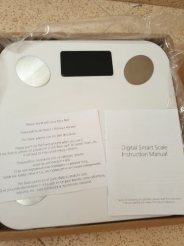 Bluetooth Body Weight Smart Scale with Backlit Display photo review