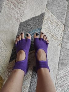 Yoga Socks Toeless Best Anti Slip Grip in 10 Colours High Quality photo review