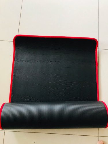 Yoga Mat Extra Thick 10 MM Non-slip with Bandages photo review