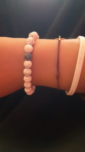 Yoga Beaded Bracelet in Natural Stone 7 Style 2pcs/set photo review