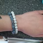 Yoga Beaded Bracelet in Natural Stone 7 Style 2pcs/set photo review