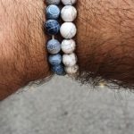 Yoga Beaded Bracelet in Natural Stone 7 Style 2pcs/set photo review