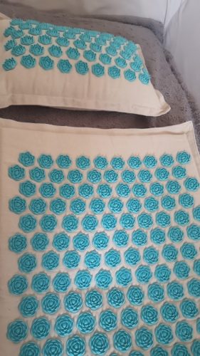 Yoga Acupressure Mat and Pillow Set 8 Fun Colour photo review