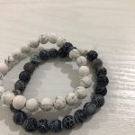 Yoga Beaded Bracelet in Natural Stone 7 Style 2pcs/set photo review