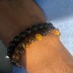 Yoga Beaded Bracelet in Natural Stone 7 Style 2pcs/set photo review