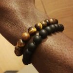 Yoga Beaded Bracelet in Natural Stone 7 Style 2pcs/set photo review