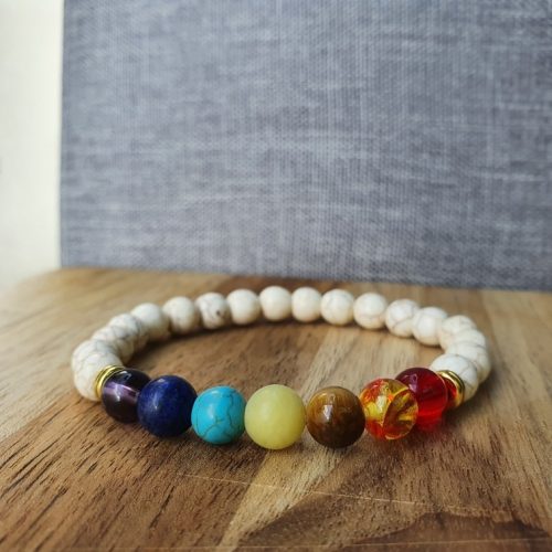 Yoga Bracelet with 7 Reiki Prayer Natural Stones photo review