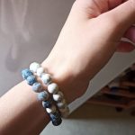 Yoga Beaded Bracelet in Natural Stone 7 Style 2pcs/set photo review