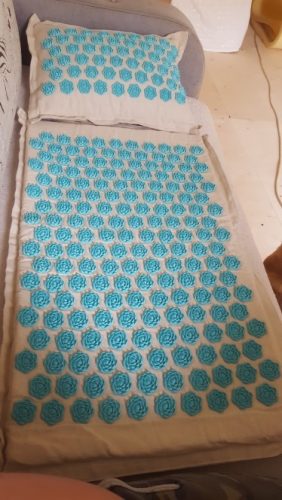 Yoga Acupressure Mat and Pillow Set 8 Fun Colour photo review