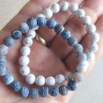 Yoga Beaded Bracelet in Natural Stone 7 Style 2pcs/set photo review