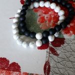 Yoga Beaded Bracelet in Natural Stone 7 Style 2pcs/set photo review