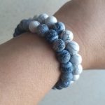 Yoga Beaded Bracelet in Natural Stone 7 Style 2pcs/set photo review