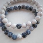 Yoga Beaded Bracelet in Natural Stone 7 Style 2pcs/set photo review