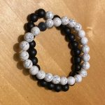Yoga Beaded Bracelet in Natural Stone 7 Style 2pcs/set photo review