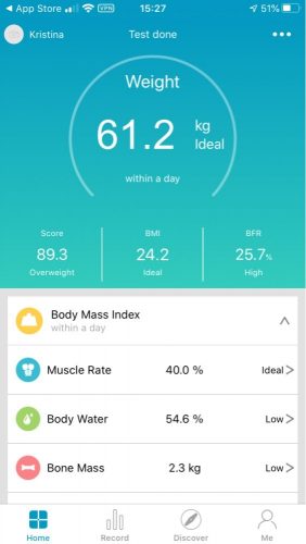 Bluetooth Body Weight Smart Scale with Backlit Display photo review