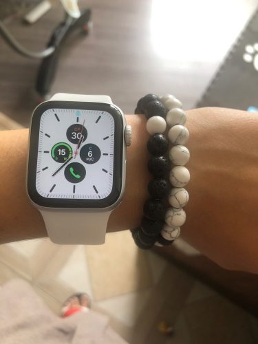 Yoga Beaded Bracelet in Natural Stone 7 Style 2pcs/set photo review