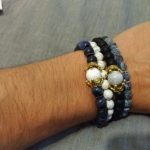 Yoga Beaded Bracelet in Natural Stone 7 Style 2pcs/set photo review