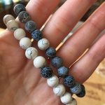 Yoga Beaded Bracelet in Natural Stone 7 Style 2pcs/set photo review