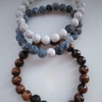 Yoga Beaded Bracelet in Natural Stone 7 Style 2pcs/set photo review