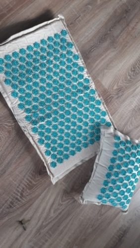 Yoga Acupressure Mat and Pillow Set 8 Fun Colour photo review