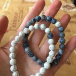 Yoga Beaded Bracelet in Natural Stone 7 Style 2pcs/set photo review