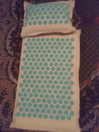 Yoga Acupressure Mat and Pillow Set 8 Fun Colour photo review
