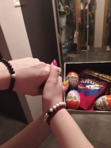 Yoga Beaded Bracelet in Natural Stone 7 Style 2pcs/set photo review