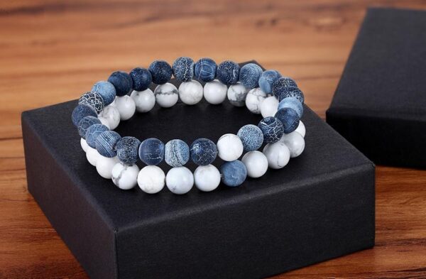 Yoga Natural Stone Beaded Bracelet for Men & Women - Yoga Beaded Bracelet - Only Fit Gear