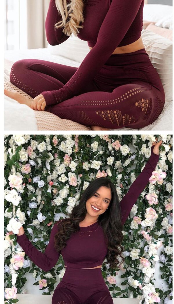 Set Leggings and Top with long sleeve for Women - Yoga Top - Only Fit Gear