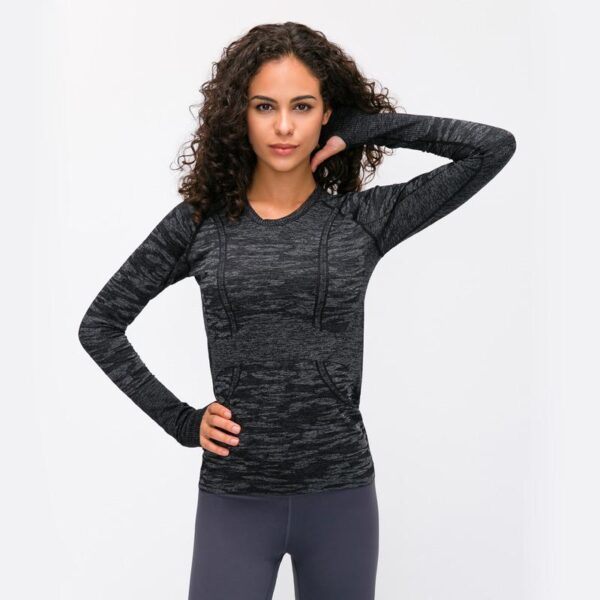 Yoga & Fitness Seamless Super Soft Top with Long Sleeve - Yoga Seamless Top - Only Fit Gear