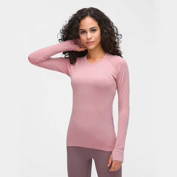 Yoga & Fitness Seamless Super Soft Top with Long Sleeve - Yoga Seamless Top - Only Fit Gear