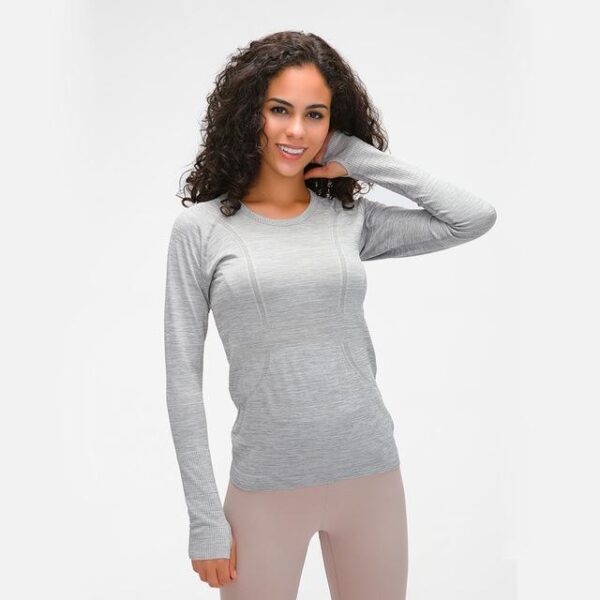 Yoga & Fitness Seamless Super Soft Top with Long Sleeve - Yoga Seamless Top - Only Fit Gear