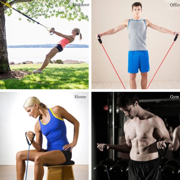 Yoga & Fitness Resistance Bands with Tensile Expander - Resistance Band - Only Fit Gear