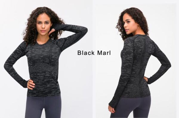 Yoga & Fitness Seamless Super Soft Top with Long Sleeve - Yoga Seamless Top - Only Fit Gear