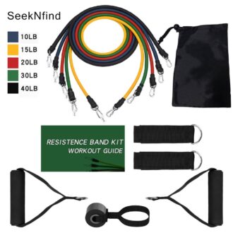 Resistance Band Set With Handle and Door Anchor