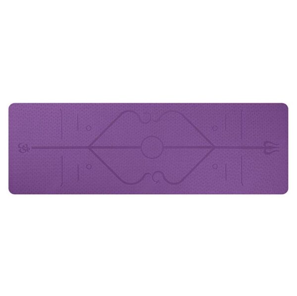 Yoga Mat with Position Lines