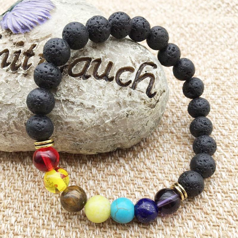 Yoga Bracelet with 7 Reiki Prayer Stones