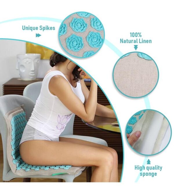 Yoga Acupressure Mat & Pillow Set Massage - Yoga Mat - Only Fit Gear