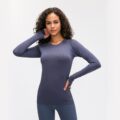 Yoga & Fitness Yoga Seamless Top Super Soft Long Sleeve in 6 Fun Colour - Yoga Seamless Top - Only Fit Gear