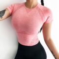 Yoga and Fitness Top Basic Scoop Neck Shirts